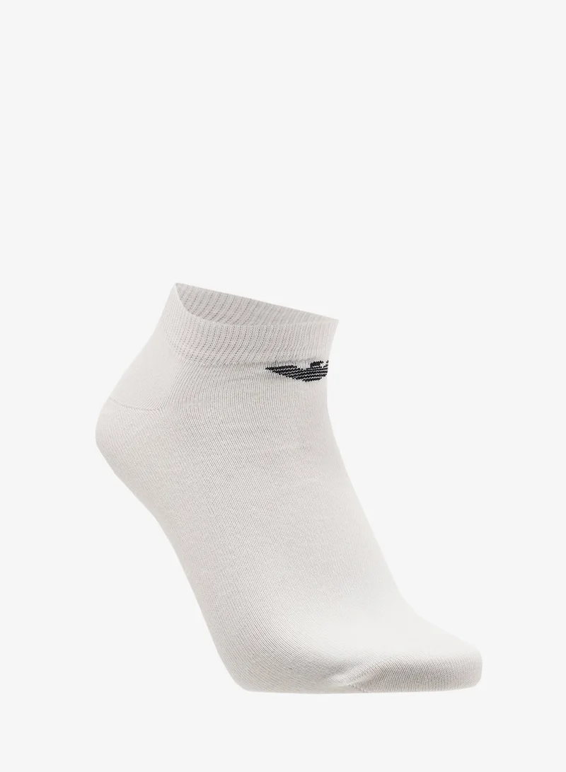 EMPORIO ARMANI  3 Pack Of Logo Ankle Socks for Men | Best Price UAE